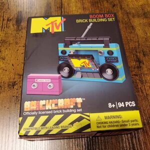 MTV Brickcraft Boom Box Building Set New 94 Pcs